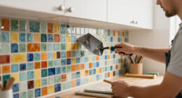 Transforming A Builder-Grade Kitchen: Simple Backsplash Upgrade Adds Vibrant Color
