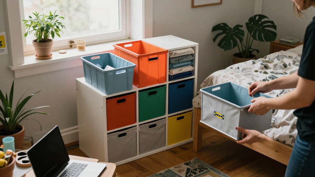 She Used IKEA Storage To Make Her Studio Feel Like A One-Bedroom
