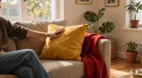 They Took A Risk On Mustard And Red — It Completely Changed This Living Room
