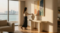 A Bahrain Bay Apartment Finds Its Rhythm In Art And Curves