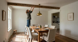 A Dropped Ceiling Became This 100-Year-Old Dining Room’s Best Feature