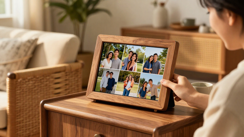 Amazon Drops A Digital Photo Frame With Real Wood Finish And Unlimited Photo Storage