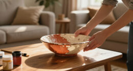 DIY A Beautiful Decorative Bowl For Your Coffee Table With This Common Thrift Store Find