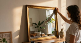 DIYer Makes A Broken Secondhand Mirror Look Straight From World Market