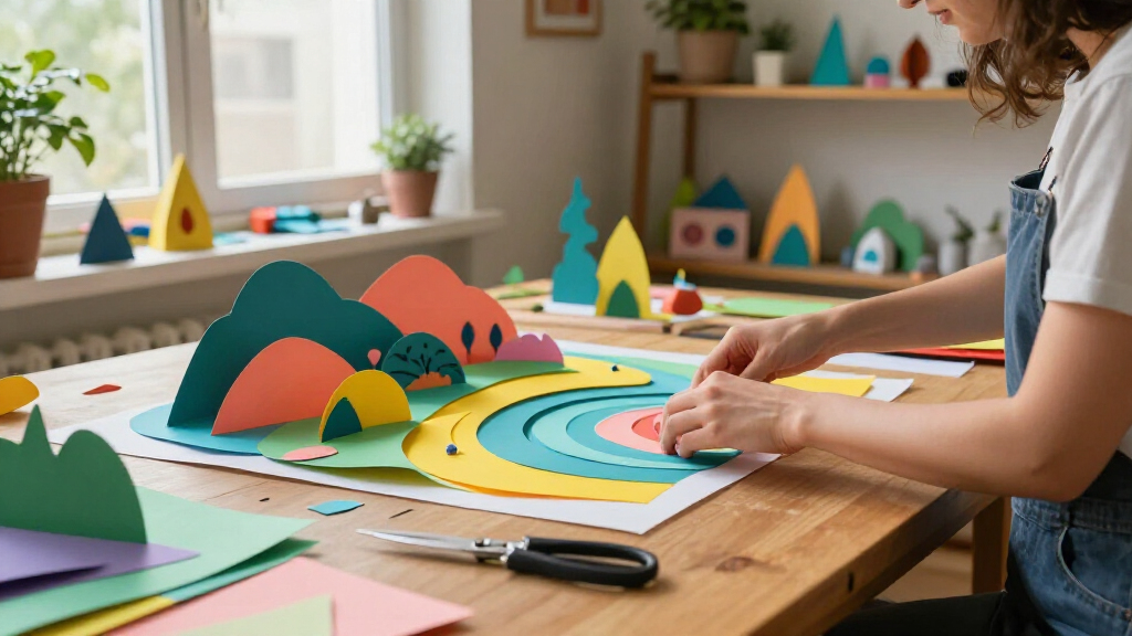 Jae Ko Transforms Everyday Paper Into Colorful Sculptural Landscapes