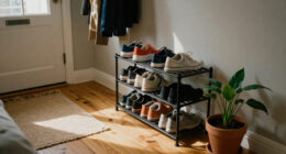 Not A Traditional Shoe Rack: Save Space With A Vertical Alternative