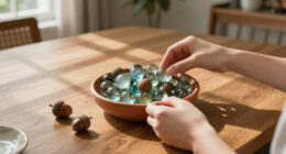 Reuse Acorn Tops And Old Marbles For A Satisfying Home Decor DIY Your Guests Will Adore