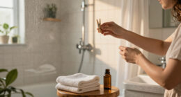 She Uses Clothespins And Essential Oils To Get Rid Of Musty Shower Odors