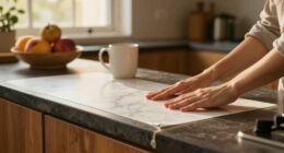This $50 Amazon Find Made My Dark, Dated Countertops Look Like Expensive Marble