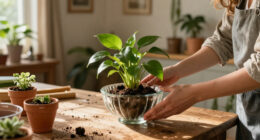 Turn Two Fluted Bowls From Dollar Tree Into Vintage-Style Planters