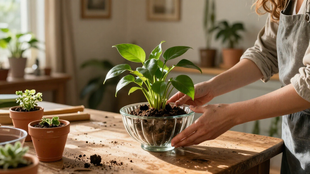 Turn Two Fluted Bowls From Dollar Tree Into Vintage-Style Planters